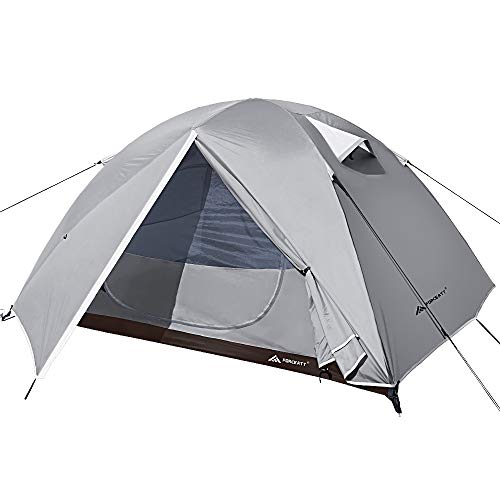 Forceatt Namiot kempingowy dla 4 osób, wodoodporny i wiatroszczelny. Lekki namiot do wędrówek z plecakiem, łatwy montaż, nadaje się do aktywności na świeżym powietrzu i wędrówek, podróży