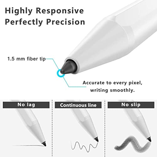 Rysik do iPad 2018-2022 z funkcją Palm Rejection, XIRON Stylus Pencil kompatybilny z Apple iPad Pro 11/12,9 Cala, iPad 10/9/8/7/6, iPad Air 5/4/3, iPad Mini 6/5 - obrazek 5