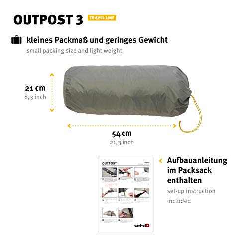 Wechsel Tents Outpost 3 namiot tunelowy, przestronny, 3-osobowy namiot - obrazek 6