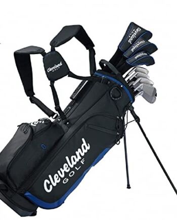 Cleveland Golf, Pełny zestaw pałeczek dla mężczyzn, 10 sztuk, Czarny/Niebieski, Regularny Grafit