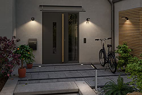 Paulmann 94252 solarna oprawa słupkowa LED Soley oprawa zewnętrzna w kompl. 1x1,22 W antracyt tw. sztuczne 3000 K ciepłobiała - obrazek 4