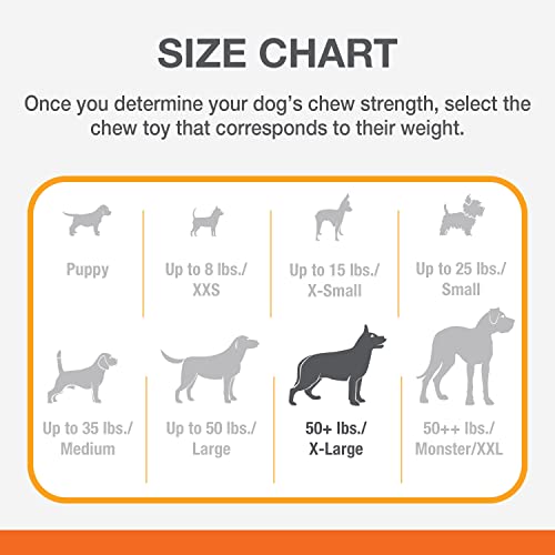Nylabone Ekstremalnie wytrzymały pies żucie zabawka kość sera, trwała, czyści zęby, smak wołowiny, duży, dla psów do 23 kg - obrazek 7