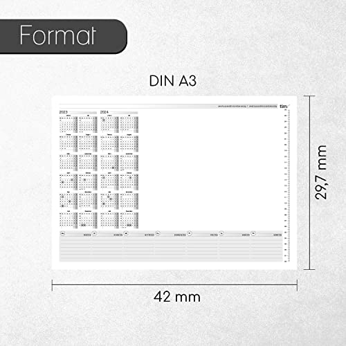 Podkładka na biurko z kalendarzem 2-letnim na rok 2023-2024, DIN A3, 24 arkusze, tr_145 - obrazek 7