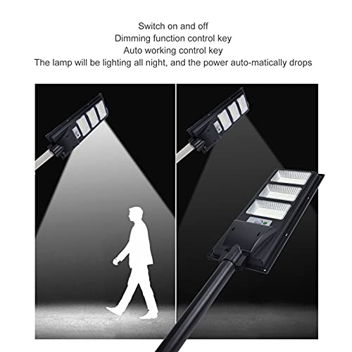 Solar Street Light, 500W 840LED Wodoodporne Lampy Solarne Lampa Zewnętrzna z Czujnikiem Ruchu, Pilotem, od Zmierzchu do świtu Solarne Oświetlenie Bezpieczeństwa Solar Flood Lights na Ulicę - obrazek 6