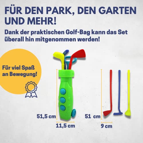 Best Sporting Zestaw golfowy kij golfowy piłki golfowe dla dzieci zabawka tworzywo sztuczne - obrazek 4