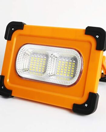 Solarny Reflektor LED 80W Zewnętrzne Światło Robocze Przenośne Światło Awaryjne z Magnesem Słonecznym 4 Tryby i bank Energii z USB Wodoodporny Reflektor IP65 Odpowiedni do Kempingu Podróży Wędkarstwa