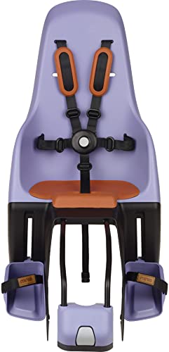 MINIA Rama 8405600002 – Tylny fotelik dziecięcy do roweru zmontowany na ramie, zalecany wiek od 9 miesięcy do 6 lat i maksymalna waga 22 kg w kolorze fioletowym. - obrazek 6