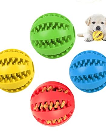 piłka dla psa, 4 sztuki zabawka dla psa solidna gumowa piłka do gry dl