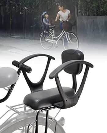 Tylny uchwyt na siedzenie rowerowe dla dzieci, regulowany tylny fotelik rowerowy z oparciem, podłokietnikiem, pedałami nożnymi i poduszką, zdejmowany tylny uchwyt dla dzieci w wieku od 2 do 8 lat