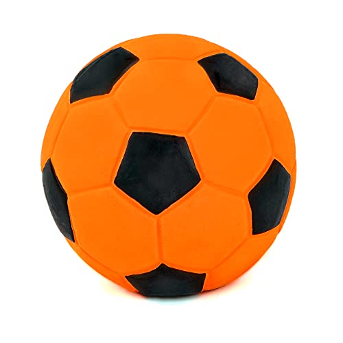 CHIWAVA 3 szt. 6 cm piszcząca lateksowa zabawka dla psa piłka nożna do - obrazek 3