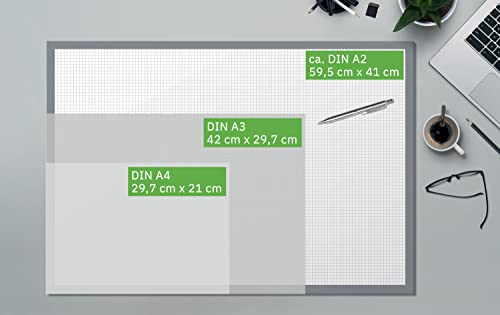 SIGEL Ho365 Podręczny, blok papierowy, kalendarze na 2 lata i tydzień 2023/24, A2 (59,5 X 41 cm), czarny i biały, 40 arkuszy - obrazek 3