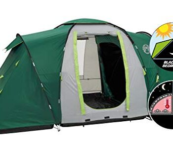 Coleman Spruce Falls 4-osobowy namiot tunelowy Vis-A-Vis, namiot rodzinny dla 4 osób, wodoszczelny słup wody 4500 mm