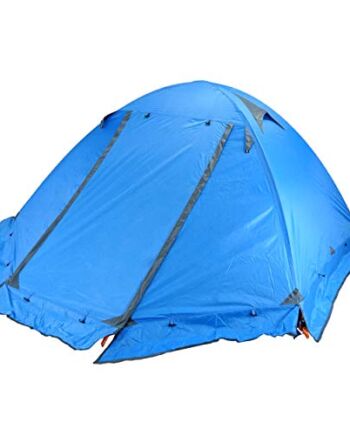 Azarxis Namiot kempingowy 1, 2, 3, 4 osoby, 3, 4 pory roku, łatwy montaż, wodoodporny, dwuwarstwowy, lekki aluminiowy namiot, wędkowy do wędrówek z plecakiem, trekkingu, podróży, wspinaczki, aktywności na świeżym powietrzu