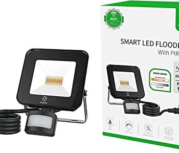 WOOX lampa zewnętrzna czujnik ruchu PIR WiFi TUYA, reflektor garażowy