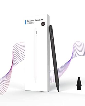 Penoval Rysik do iPada, ołówek aktywny, rysik, odrzucanie dłoni, długopis do rysowania, magnetyczny długopis cyfrowy, kompatybilny z iPad Pro 11/12.9, iPad Air 5, iPad po 2018, AX czarny