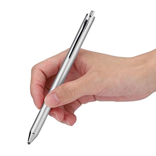 Stift, Touchscreen-Stoffkopf-Stift, hohe Empfindlichkeit und Präzision, Schützen Sie den Touchscreen-Stift für SmartphonesTablet(Silber) - obrazek 2