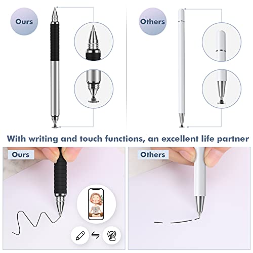 Yizhet Długopisy dotykowe 2 w 1 kompatybilne z ekranami dotykowymi, stylu pojemnościowym o wysokiej czułości, uniwersalne do Apple/iPhone/iPad pro/Mini/Air/Android/innych - obrazek 3