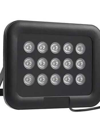 Promiennik podczerwieni, światło LED na podczerwień DC 12 V 15 sztuk IR Podczerwień LED Array Light IP65 Wodoodporny noktowizor do wewnętrznej ochrony zewnętrznej Kamera CCTV 90 ° Szeroki kąt