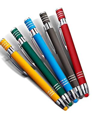 Pióro wejściowe, 5 sztuk pisaków do telefonów komórkowych Touch 2 w 1 rysik do wszystkich kolorów, długopisów