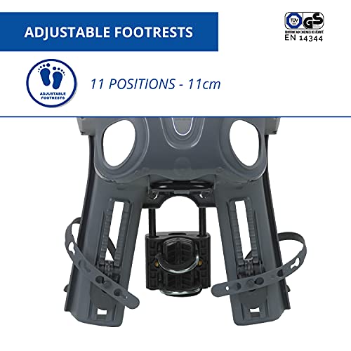 b bellelli Strzałka 2021 - Fotelik rowerowy z poduszkami i paskami ze sztucznej skóry - dla dzieci do 15 kg, od 9 miesięcy do 3 lat - Mocowanie do ramy - obrazek 6