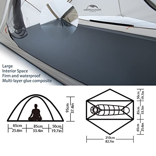 Naturehike VIK Namiot Ultralekki 3 Sezonowe Namioty z Plecakiem 20D Najlżejszy Przenośny Namiot na Wędrówki Kempingowe - obrazek 7