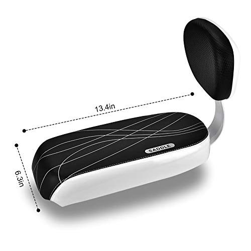 Wygodna poduszka na tylny bagażnik rowerowy, tylne siedzenie rowerowe dla dziecka, poduszka na rower z parą podnóżka, oparcia i podłokietnika - obrazek 5