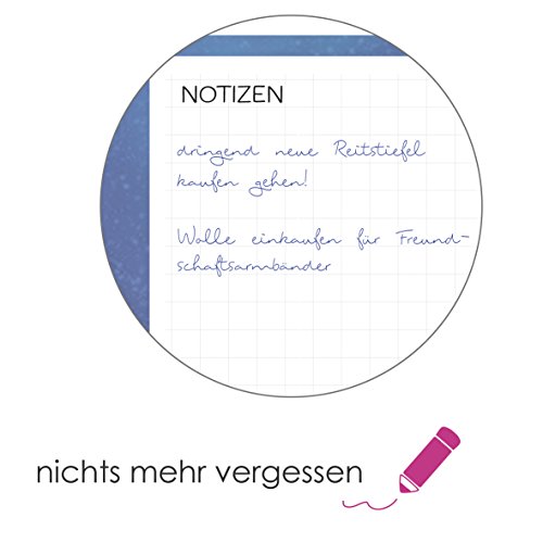 2 x podkładka na biurko / plan tygodniowy do odrywania, format DIN A3 (42 x 29,7 cm), 25 arkuszy / podkładka do pisania dla dzieci, nastolatków i dorosłych / plan tygodniowy / lista rzeczy do zrobienia (koń i flaming) - obrazek 7