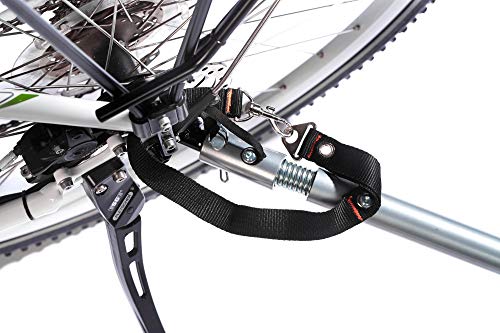 FISCHER Dziecięca przyczepka rowerowa Komfort z zawieszeniem, dla 2 dzieci, certyfikat TÜV GS, zielona/antracytowa - obrazek 6