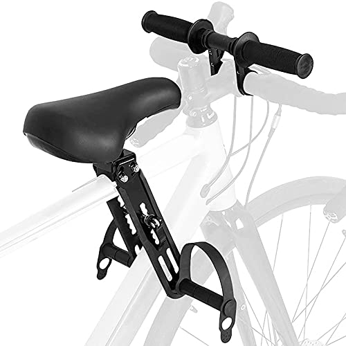 Rowerowe fotele dla dzieci, przednie siodełko rowerowe dla dzieci z mocowaniem na kierownicę, zdejmowane fotele rowerowe dla dzieci w wieku 2-5 lat i wszystkie rowery dla dorosłych, czarne