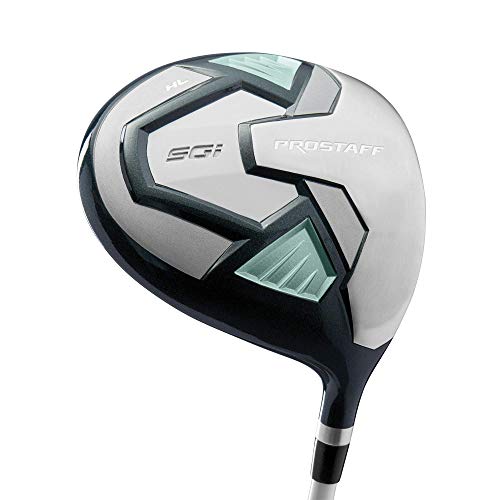 Wilson Golf Pro Staff SGI Driver MW 5, kluby golfowe dla kobiet, leworęczne, odpowiedni dla początkujących i zaawansowanych, grafitowy, szary/jasnoniebieski, WGD1515005