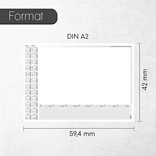 Podkładka na biurko z kalendarzem 2-letnim 23/24 I DIN A2 I 40 arkuszy I tr_143 - obrazek 7