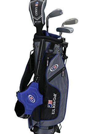 "U.S. Kids 2017 Golf Ultra Light, 4-klubowy zestaw golfowy z torbą (15 cm wysokości)