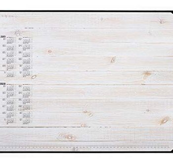Durable 731215 podkładka do pisania (z kalendarzem, blok papierowy z motywem drewna, 590 x 420 mm)
