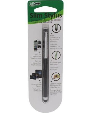 InLine 55467S Stylus, rysik do ekranów dotykowych smartfonów i tabletów, czarny