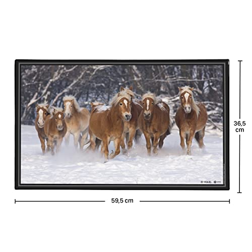 Viquel - Dekoracyjna podkładka pod biurko Kucyk - Ochrona biurka dla dzieci lub dorosłych - 59,5x36,2cm - Czarny - obrazek 3