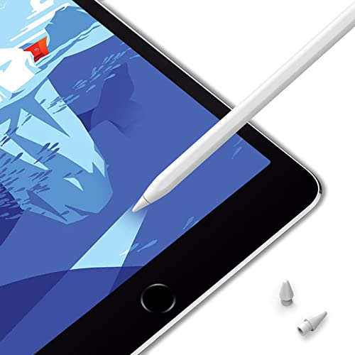 3 zestawy zamiennych końcówek, etui ochronne na końcówki ołówkowe, silikon wysoka czułość wsparcie wrażliwe działanie nacisku, kompatybilny z Apple Pencil & iPad Pen do rysowania pisania (biały, szary) - obrazek 7