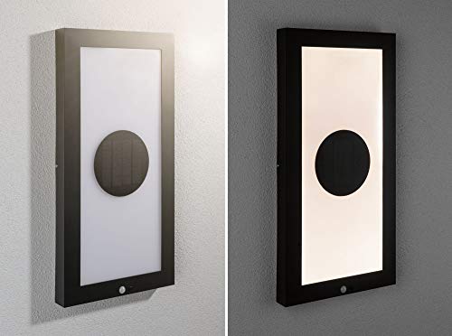 Paulmann 94311 panel solarny LED Taija IP44 300 * 600 200 lm czujnik ruchu czworok. w kompl. 1x1,8 W lampa solarna antracyt solar metal 3000 K - obrazek 10