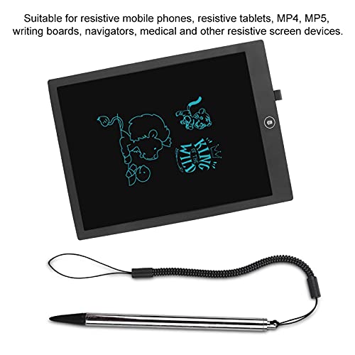 Rysiki do Ekranów Dotykowych, Rysik do Malowania z Ekranem Dotykowym Rysik Rezystancyjny ze Sprężynową Linką do POS PDA Navigator, do POS, PDA, Komputera Przemysłowego(Srebro) - obrazek 9