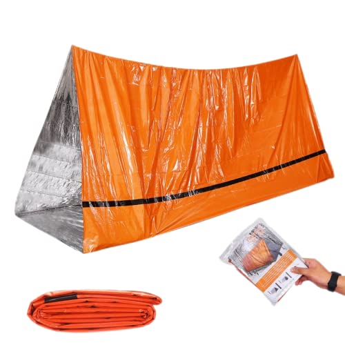 Alyssa - Schronienie namiotowe awaryjne, namiot survivalowy. Lekki, wodoodporny, wodoodporny i wiatroszczelny namiot kanałowy na kemping, wędrówki i zajęcia na świeżym powietrzu.