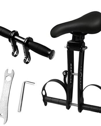 Regulowane siodełko rowerowe dla dzieci z kierownicą, kompatybilne ze wszystkimi dorosłymi rowerami górskimi, siodełko rowerowe dla dzieci dla 2-7 lat, do 48 funtów, łatwe w instalacji