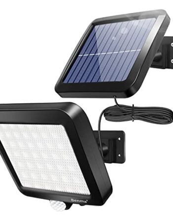 Lampy Solarne na Zewnątrz, 56 Diod LED, z Czujnikiem Ruchu, z Kablem,
