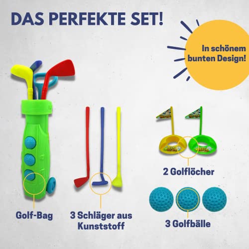 Best Sporting Zestaw golfowy kij golfowy piłki golfowe dla dzieci zabawka tworzywo sztuczne - obrazek 5