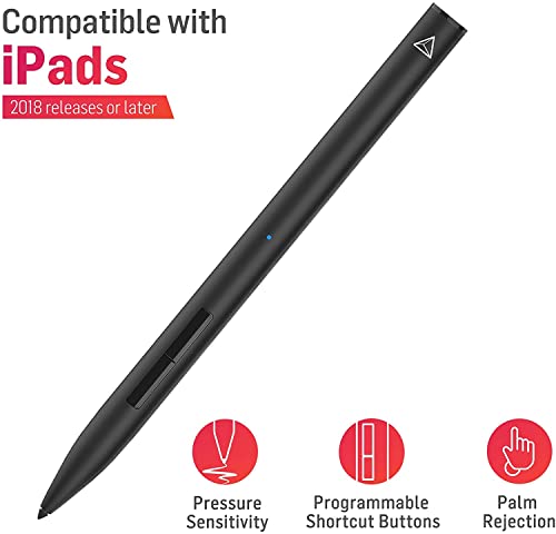 Adonit Note+ Stylus czuły na nacisk rysik (czarny) kompatybilny z Apple iPad 9,7'' / 10,2'' / iPad Air (2019) / iPad mini 5 / iPad Pro 11'' i 12,9'' (czarny) - ADNSB - obrazek 4
