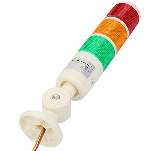 Przemysłowe oświetlenie rozgrzewające, wieża sygnalizacyjna LED, składana sygnalizacja ostrzegawcza 24 VDC stałe światło do zastosowań zewnętrznych, inżynierii mechanicznej, suwnicy mostowej itp. - obrazek 4