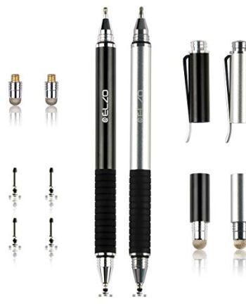 ELZO Rysik do tabletu, 2 sztuki, 3 w 1, do wszystkich telefonów komórk