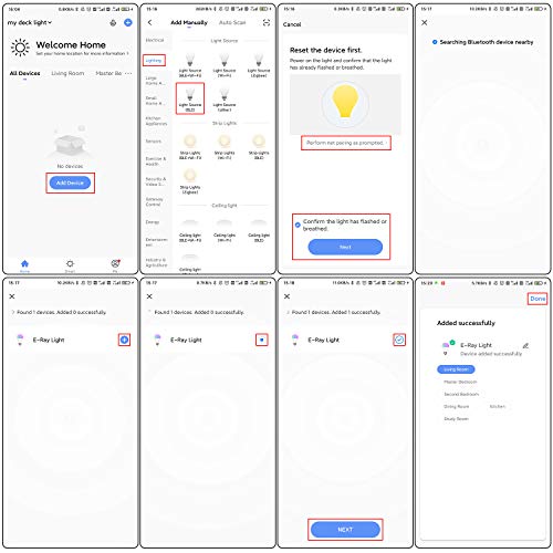 Lampy do zabudowy na zewnątrz, zestaw 10 lamp LED do wbudowania w podłogę do użytku na zewnątrz z kontrolerem Tuya Smart Life (RGB + ciepłe światło), DC12 V, Ø 45 mm, wys. 26 mm, IP67, wodoszczelne oświetlenie tarasowe do ogrodu, drewnianego mostu i basenu - obrazek 6