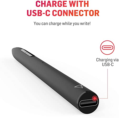 Adonit Note+ Stylus czuły na nacisk rysik (czarny) kompatybilny z Apple iPad 9,7'' / 10,2'' / iPad Air (2019) / iPad mini 5 / iPad Pro 11'' i 12,9'' (czarny) - ADNSB - obrazek 6