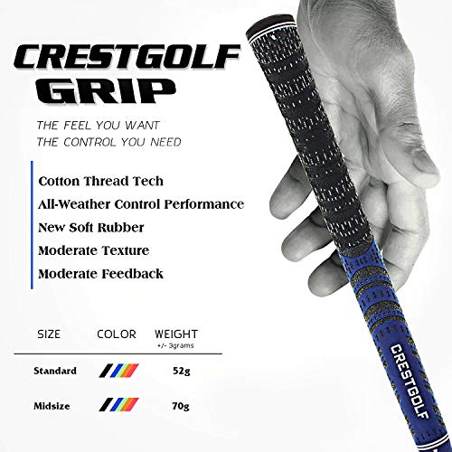 Kofull standardowe lub średniej wielkości uchwyty golfowe przędza węglowa sznur do golfa lasy żelazka uchwyty kije golfowe opakowanie 13 sztuk ... - obrazek 6