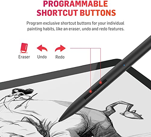 Adonit Note+ Stylus czuły na nacisk rysik (czarny) kompatybilny z Apple iPad 9,7'' / 10,2'' / iPad Air (2019) / iPad mini 5 / iPad Pro 11'' i 12,9'' (czarny) - ADNSB - obrazek 7