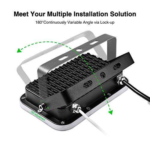 10W Reflektor LED RGB 800lm Ściemnialne światło krajobrazowe z pilotem, 16 kolorów i 4 tryby Dekoracyjne oświetlenie zewnętrzne Wodoodporny IP66 Lampa bezpieczeństwa, z funkcją pamięci - obrazek 12